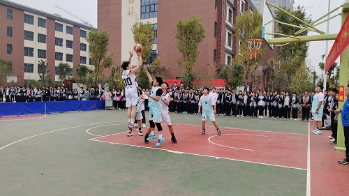 郾城中学东校区举行“景文杯”校园篮球赛