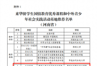 黄河水利职业技术大学获批全国首批“中外青少年社会实践活动基地”