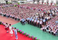 嵩县第三实验小学书香校园成果展暨第十三届诵读展演举办