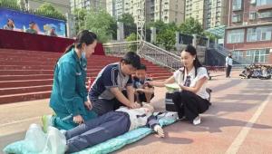 唐河：应急知识进校园 上好生命“必修课”