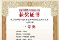 河南一高校学子在米兰设计周竞赛中获全国决赛一等奖