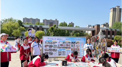 心有光明 签引未来——漯河市第四高级中学心晴社开展“能量书签爱心助考”活动